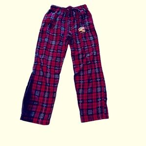 Plaid flannel pajama pants. Cranberry. Size S. Worn.